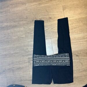 SO Black and White Patterned Kids Leggings